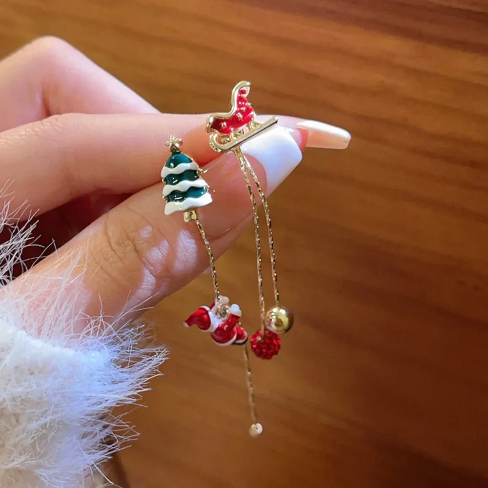 GOLICC Santa Claus Long Tassel Earrings - Picture 5 of 10